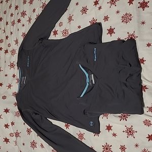2 Bauer Team gray long sleeve athletic shirts size medium